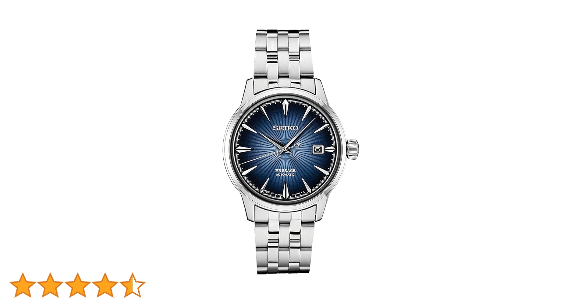 Amazon | セイコーMen 's Presage 23 Jewel自動ブルーダイヤルウォッチ